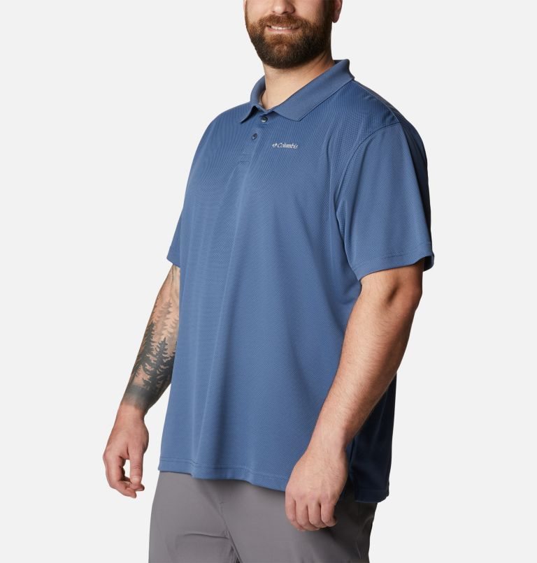 Men's Columbia Utilizer Polo Shirts Navy | Plus Size CA-T3CL6